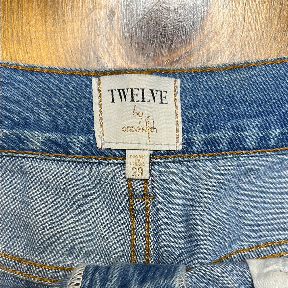 Twelve By Twelve Blue Jean Shorts - Picture 2 of 6
